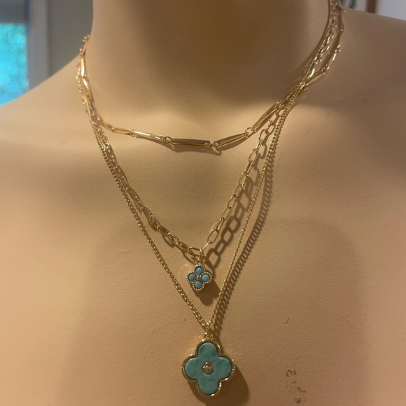 Park Lane Gold Tone 3 in 1 Sea Breeze Necklace Set - Picture 2 of 3